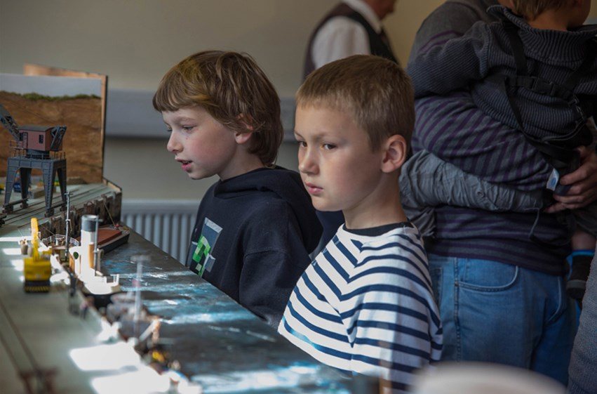 Minature - Kids enjoying the steam in minature day